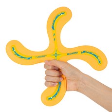 아이워너 부메랑 플라잉 원반 던지기 어린이 야외놀이, 오렌지, 1개