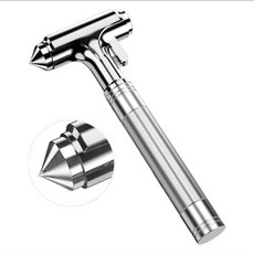 비상탈출 차량용 안전벨트 컷터 겸 해머망치, 은색, 1개