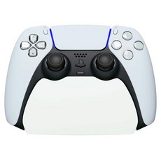 PS5용 플레이바이탈 솔리드 블랙 컨트롤러 디스플레이 스탠드 고무 패드가 있는 PS5 컨트롤러용 게임패드 액세서리 책상 홀더, White
