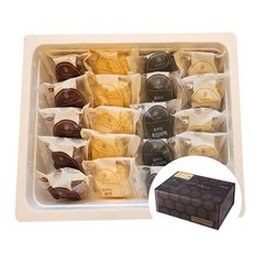 선물세트 제주 블루탐 오메기떡 혼합4종 (오메기5+귤5+흑임자5+치즈5) 부직포 선물포장 선물용 명절선물, 58g, 20개