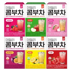 다농원 콤부차 6종 맛보기 (레몬 사과 피치 패션후르츠 석류 세븐베리), 6개, 10개입, 5g