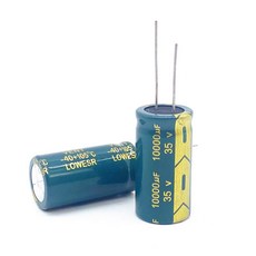 알루미늄 전해 캐패시터 20% 35V 10000uf 18x35mm 2 개, 2개