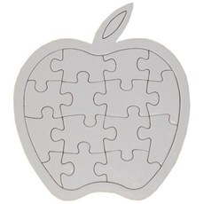 종이 사과 퍼즐놀이 물감 크레파스 색칠하기 발달지연개선 엄마표 상상려발휘 두 up, 1개