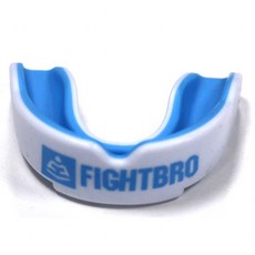 FIGHTBRO TAIWAN 專業運動護齒 運動牙套 跆拳道 散打 格鬥 搏擊 泰拳 柔道 可塑型護齒套, 白藍, 1個