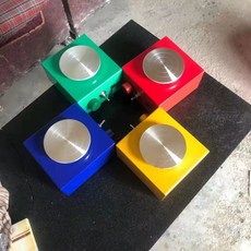 迷你拉胚機 DIY電動陶藝機 兒童陶藝創作工具, 1個, 鐵盒不帶水盆轉盤直徑可選