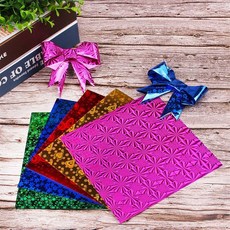 양면 색종이 반짝이 종이학 진주빛 DIY 홈스쿨링 미술, B. 레이저 7cm-5색상