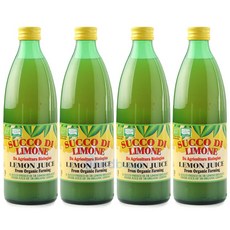 유기농 100% 레몬즙 레몬주스 세트, 500ml, 4개