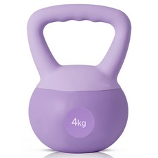 Need 말랑말랑 소프트 PVC 케틀벨 아령, 1개, 4kg, purple