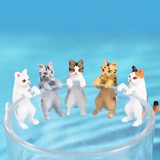 영아쿠아 걸이식 고양이 미니 장식 5종 세트, 1개