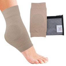 CRS Cross 발목 복사뼈 젤 슬리브 - 피겨 스케이팅 하키 인라인 롤러 스키 하이킹 또는 라이딩 부츠용 뼈 패드가 있는 패딩 스케이트 양말. 보호대 & 쿠션 (프, CRS Cross 발목 복사뼈 젤 슬리브 - 피겨 스케
