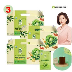 김소형 무안 양배추즙 액기스 물타지않은 육합 사과 양배추 착즙 주스, 3박스, 2.4L