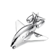 Troika 梅森巴赫 噴射機造型削鉛筆機#上班紓壓好夥伴(桌上質感造型擺件 可磁吸迴紋針與削鉛筆功能), 1個