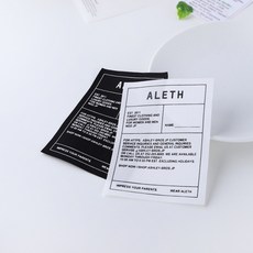 짱패브릭 영문 빅라벨-05, 1개, 블랙