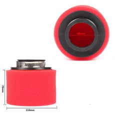 pz30 기화기 200cc 250cc ATV PIT 먼지 자전거 오토바이 35 38 42 45 48mm 에어 필터 각도 폼 포드, 48mm stright d, 1개