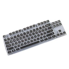 K835 키보드 커버 K835 K855 TKL G412 TKL과 호환되는 기계식 보호대 스킨 케이스 클리어, 검은, 흑색의, 1개, 7HH307362_HDY