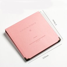 콘서트티켓북 뮤지컬 영화 야구 기차표 비행기표 영화표 스크랩북 티켓보관 스크랩북, 25페이지/100매, 마카롱핑크