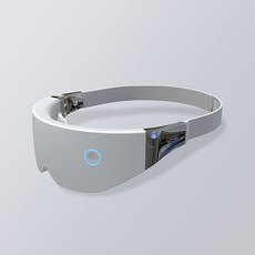 숙면 도움 와이브비원 LED 온열 눈마사지기 눈찜질기 눈안마기 듀얼아이케어, 실버