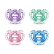 德國 NUK SENSITIVE全矽膠安撫奶嘴【金寶貝】, 1入, 6-18M, 藍