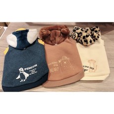 貝果貝果 日本 Crush Dog 可愛動物鋪棉連帽衫 [D10556], 1個, 熊熊S