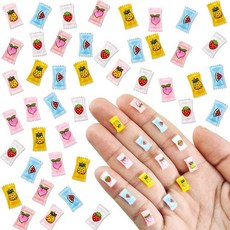 해외 WOZADU 공예용 미니 레진 캔디 피규어 200개 작은 스낵 미니어처 물건 인형집 요정 정원 마이크로 조경 장식 케이크 토퍼 미국매장정품+ 1724555, .0002.Candy.