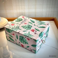 皮革首飾盒 雙層大容量飾品收納盒 精緻桌面手飾盒 臺灣出貨, 1個, 首飾盒-粉, 粉