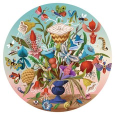 아트박스/공간27 꽃들과 곤충들 500피스 라운드 직소퍼즐 인테리어, 1개
