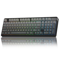 176023 CORBOBO LEOBOG A98-96% 기계식 키보드 무선 트라이모드 BT5.0/2.4GHz/USB-C 숫자 패드가 있는 크리미 키보드 개스킷 구조 핫 스왑, Gradient Black