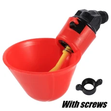 닭메추라기 자동 마시는 컵 9mm 인터페이스 가금류 새 그릇 농장 급수기 5/50개, 01 5 Pcs