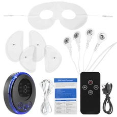 EMS 얼굴 마사지 얼굴 리프팅 장치 USB 충전 얼굴 강화 도구 8 모드 19 레벨 여성을위한 노화 방지 미용 장, 01 CHINA, 04 all in set