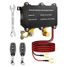 클레나 원격 배터리 분리 스위치 12V 240A 킬 차량 도난 방지 자동 차단/차단 RV 트럭 해상 보트용