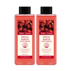 더허브샵 디퓨저 리필 오일, 레드프룻, 200ml, 2개