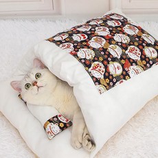 캣배딩 고양이 베개+이불 44x29cm 반려동물 숨숨집