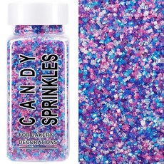 브라운 샌딩 설탕 스프링클 130.4g(4.4온스) 식용 스파클링 설탕 크리스탈 베이킹 토핑 초콜릿 컵케이크 쿠키 아이스크림 및 케이크 장식 가을 추수감사절 할로윈, 머메이드 스파클