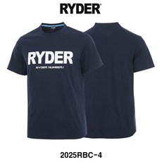 라이더 티셔츠 배드민턴 반팔 상의 남성 여성 코튼라이크 기획 반팔티 네이비 2025RBC-4
