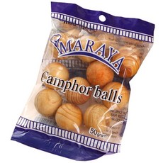 MARAYA 樟木球 衣櫃櫥櫃適用 驅蟲防霉, 1個, 樟腦球 【一袋10入裝】