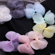 리본빌 리본공예 DIY 재료 리본핀만들기재료, 2세트, 아이린 노방 나비(하늘)