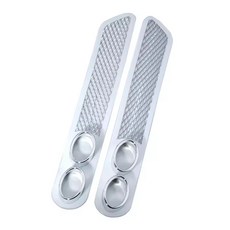 桃園出貨 汽車裝飾貼風口假排氣孔排氣筒改裝尾喉排氣管鯊魚鰓仿真尾喉排氣, 【裝飾風口】YI-146 白色 對裝, 1個