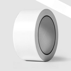 제이 안전선 마스킹테이프 스티커 경고테이프 방수테이프 인테리어 공사현장, 4.8cm 롤 화이트, 1개