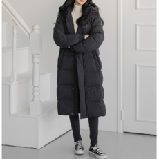 블랙야크 남여공용 방풍 기능성 롱패딩 L크로노스 롱 다운자켓 3BYPAW4901