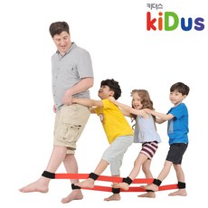 키더스 어린이 협동놀이 지네발 릴레이게임 12인용, 레드