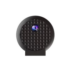 無線監控攝像頭360度無死角wifi免插電室內貓眼智能安防夜視, 1個, 黑色   帶512M內存卡:如圖