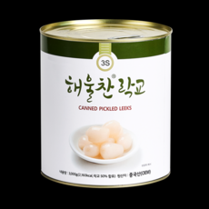 푸드올마켓_ 삼도식품 해울락교 (SSS) 3kg /캔 원터치, 1개