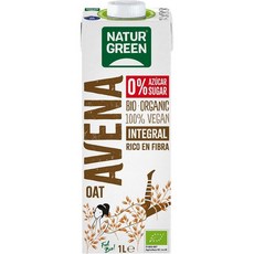 스페인 네이처그린 naturgreen wholegrain oat 슈가프리 통곡물 오트밀 드링크 음료, 3개, 1L