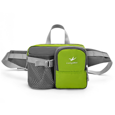 롱웨이 초경량 미니 등산 스포츠 물병수납 힙색 가방, 1개, 연두색