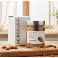 코코하 무첨가 아몬드버터 스프레드 아몬드 넛버터 쨈 [원산지:미국], 1개, 200g