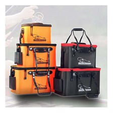 포켓 살림통 낚시가방 크릴백 보조가방 바다 민물 물고기통 휴대용, 1개, 포켓살림통50cm_블랙