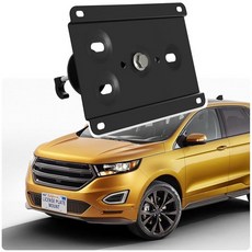 도난 방지 번호판 홀더 링컨 에비에이터/해적/노틸러스 2세대/네비게이터 4세대와 호환 전면 그릴 번호판 브래킷 장착 키트 드릴 범퍼 프레임 없음, Edge 2nd,Escape&Expedition 4th