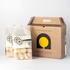 [봄 오다가다] 수제 전통 달곰한과 옛날 4가지맛 찹쌀 유과 선물세트, 1박스, 500g