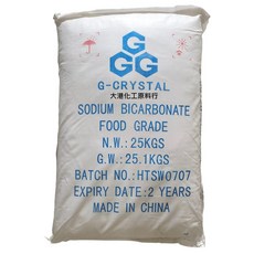大港化工原料行 小蘇打 25公斤 原廠袋裝 - 中國 食品級 碳酸氫鈉, 1個, 25kg