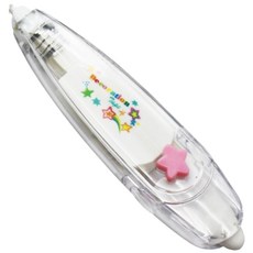 【台灣現貨 可愛繽紛】花邊帶 手帳裝飾 花邊立可帶 按壓花邊修正帶 照片/卡片/手帳DIY素材, 五彩星星, 多色, 1個